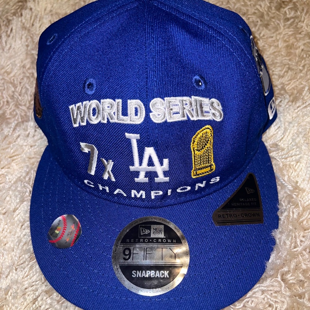 Rare LA Dodgers hat, made with patches. Stylish and fun!